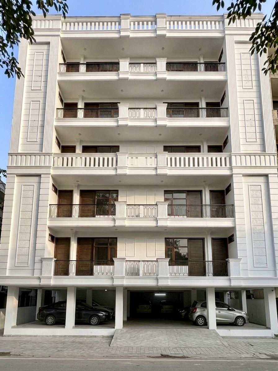 The Daffodils, completed apartment building in Chhattarpur